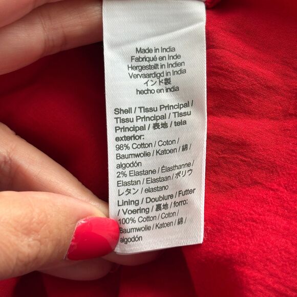 J. Crew NWT Tartan Plaid Midi Dress Ruffled Tiered Pockets Preppy Red Sz 0 I102 - Picture 11 of 14